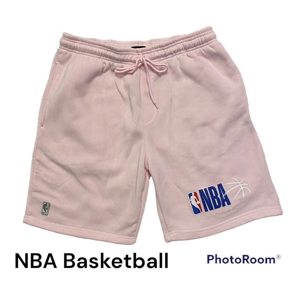 NBA Basketball Men’s SZ XL Pink Drawstring Trainer Athletic Shorts